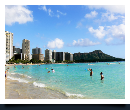 Development on the beach that is eligible for home buyer rebate in Honolulu, Hawaii